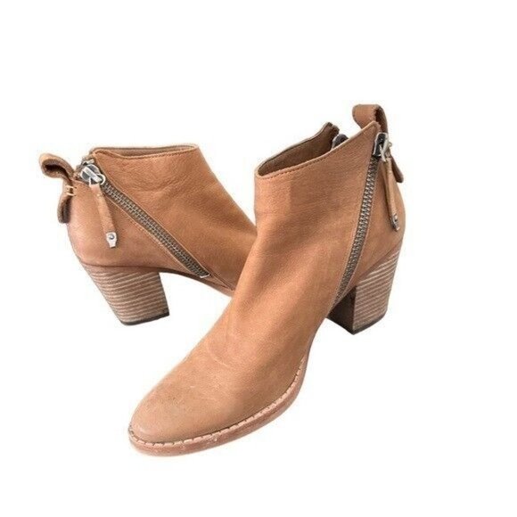 Dolce Vita Jaeger Teak Brown Nubuck Booties Women’s Size 7 - Picture 2 of 11